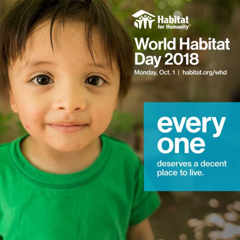 2018 world habitat day