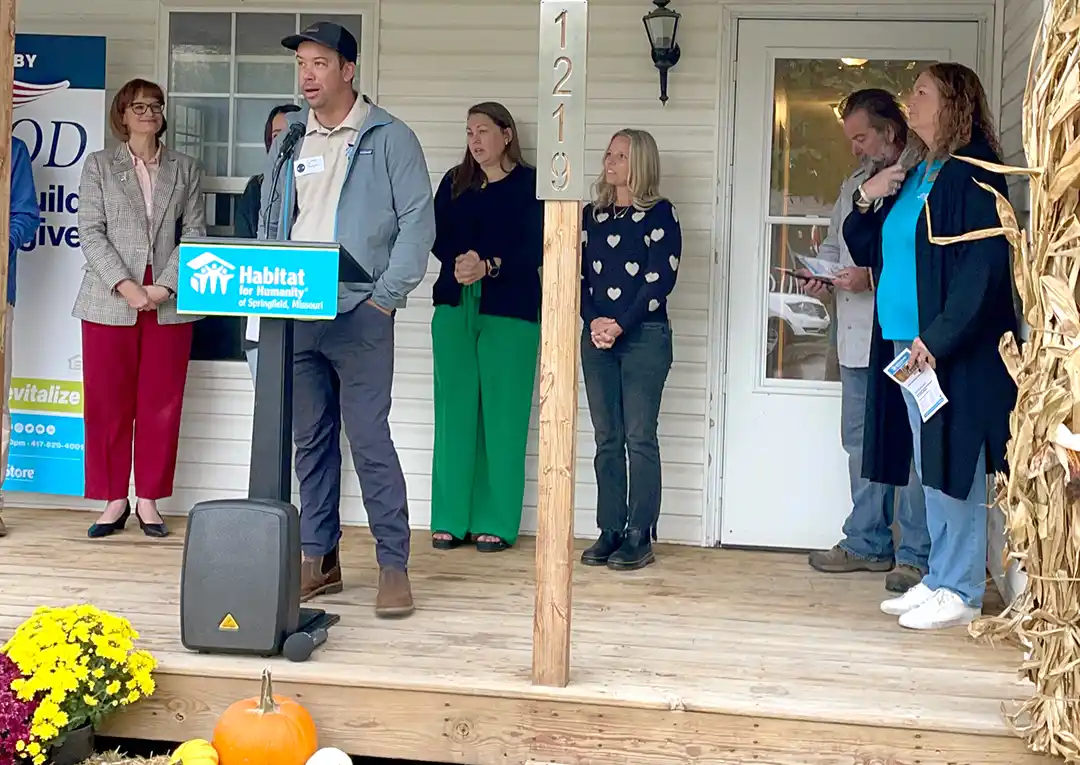 Roov donates labor for Habitat Partner Homebuyer home