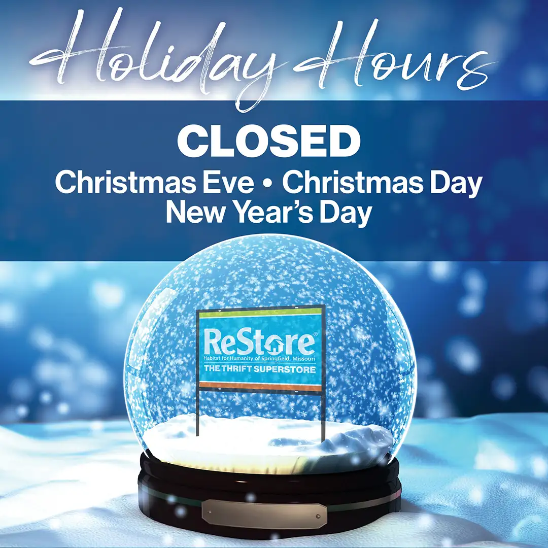Closed Christmas Eve, Christmas Day and New Year's Day.