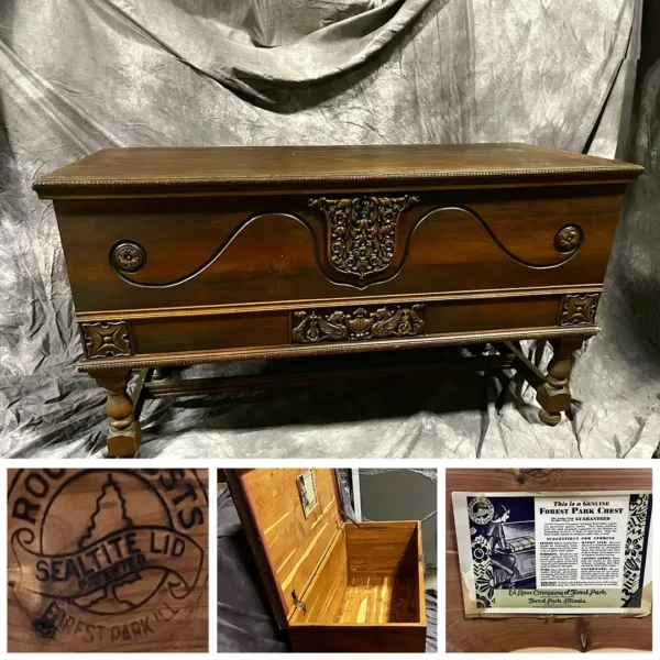 Vintage Ed Roos Forest Park Cedar Chest