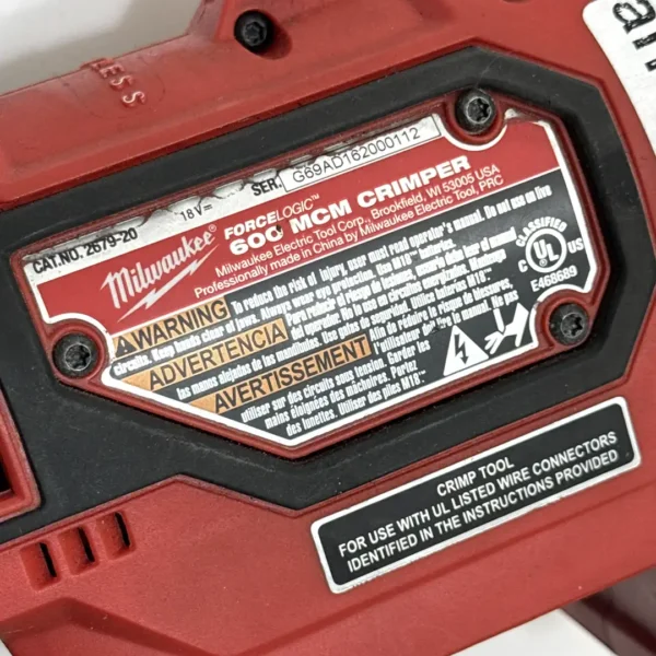 Milwaukee 2679-22 M18 Force Logic Crimper – Used, Working, Tool Only (No Battery) - Image 5