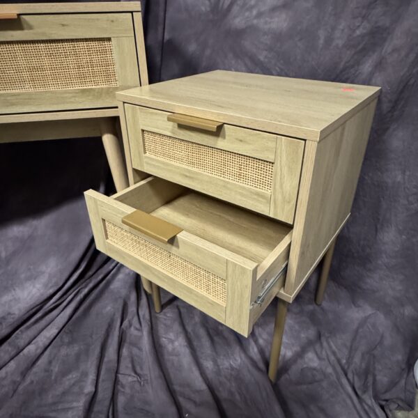 Rattan Furniture Night Stand Open