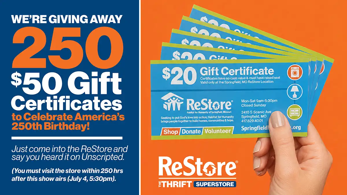 250 gift certificates given away