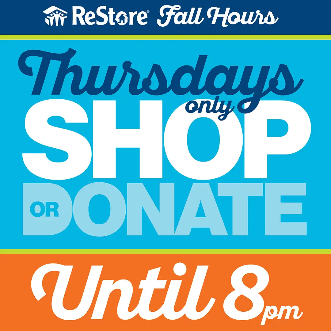 Thursday Only - Open Until 8pm